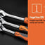 Llave trinquete reversible acero CRV 72 dientes mango ergo grip