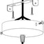 4 Pzas Soporte Lámpara Universal 5.1pulg Pared