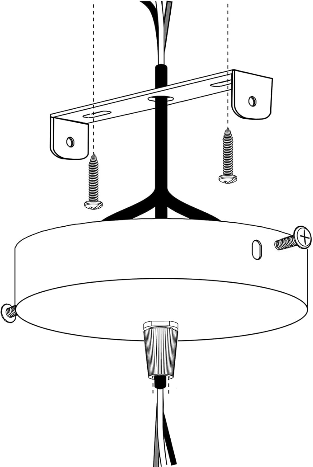 4 Pzas Soporte Lámpara Universal 5.1pulg Pared