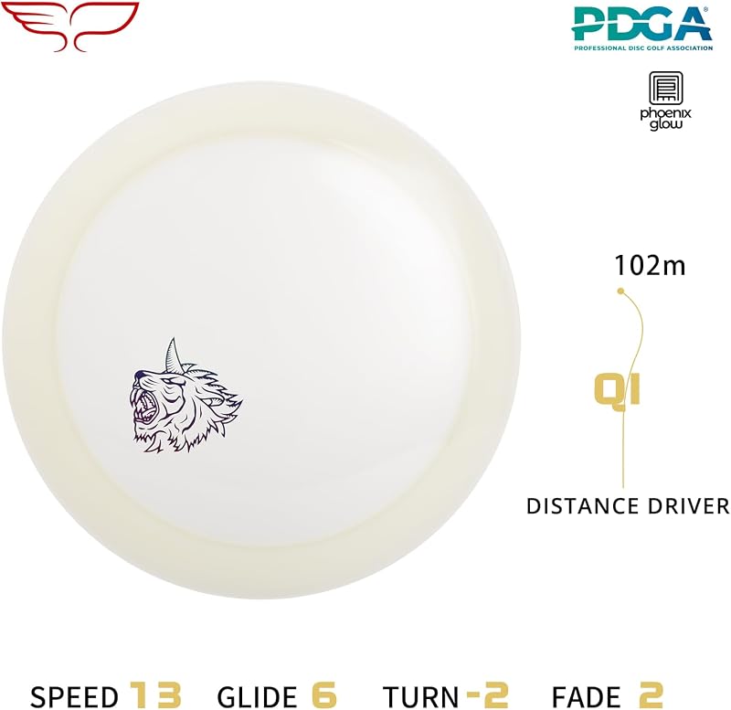 Conductor Qi golf PDGA plástico transparente