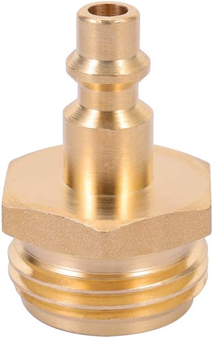 Adaptador compresor aire 1/4 pulg a 3/4 pulg manguera jardín 2 pzas