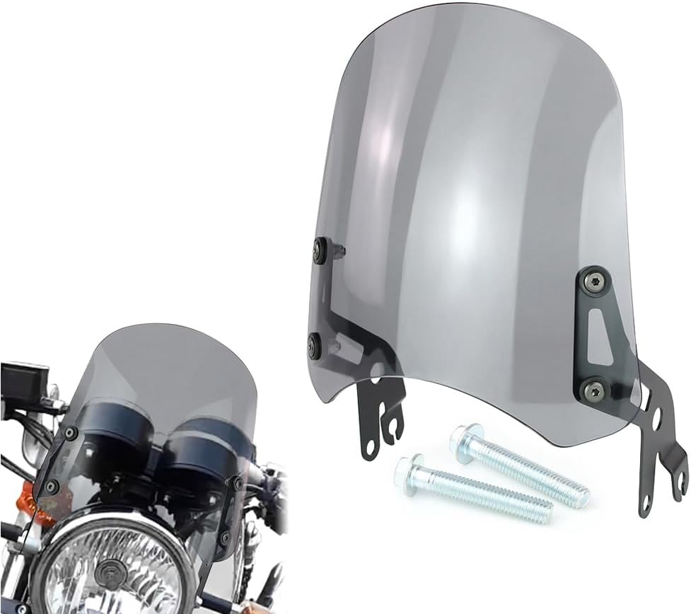 Parabrisas Royal Enfield GT 650 18-23 Gris poli 0.157" acero