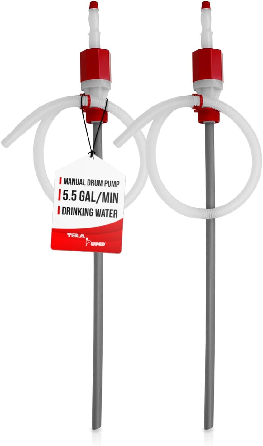 Bomba sifón manual 55gal para agua potable 2 unidades