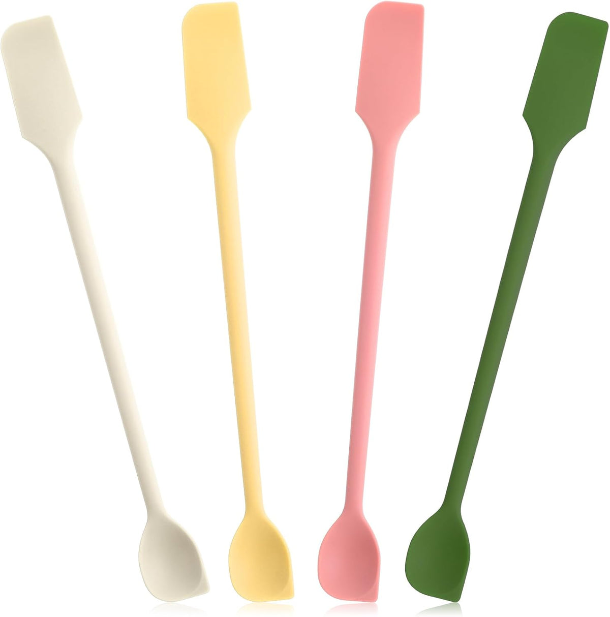 4 Espátulas Silicona Doble Cabeza Raspador Cocina