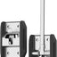 Soporte puerta autocaravana 6" acero inox cierre T