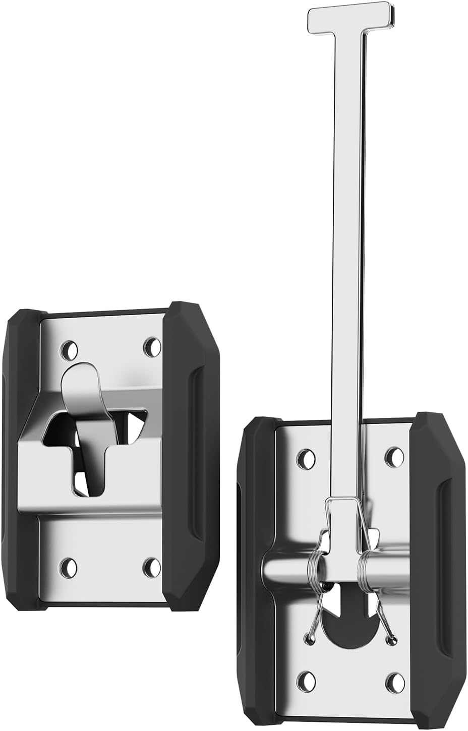 Soporte puerta autocaravana 6" acero inox cierre T