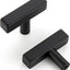 30 Pomos negros mate 2" para cajones cocina
