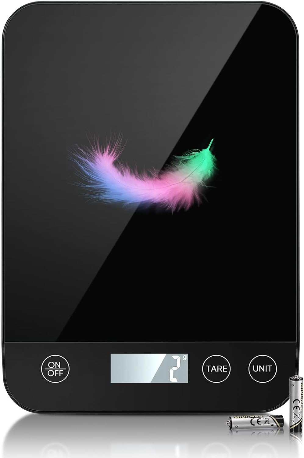 Báscula cocina digital 22lb vidrio templado pantalla LCD tara