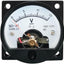 Medidor voltímetro analógico SO-45 DC 0-15V redondo negro