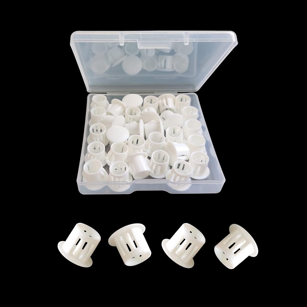30 Tapones Plástico Blanco 3/8"