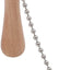 Extensión cadena cuentas con conector latón 12" madera