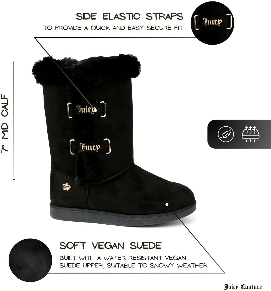 Botas de nieve invierno mujer forro piel cálidas moda