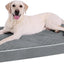 Cama perro jaula espuma huevos funda lavable 35x22pulg gris
