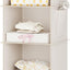 Organiz. colgante armario 4 estantes beige