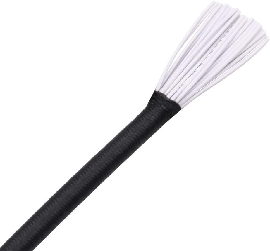 Cuerdas elásticas negras 1/8pulg × 25ft para manualidades