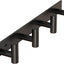 Perchero pared forma T 4 ganchos acero inox baño