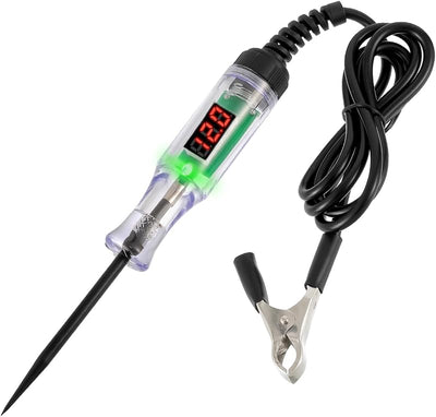 Probador circuito LED 3-48V con pantalla voltaje y sonda coche