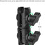 Brazo doble enchufe 1" giratorio 4.3" comp RAM 1"