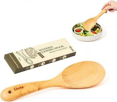 Paleta arroz madera 9.5pulg cuchara servir antiadherente