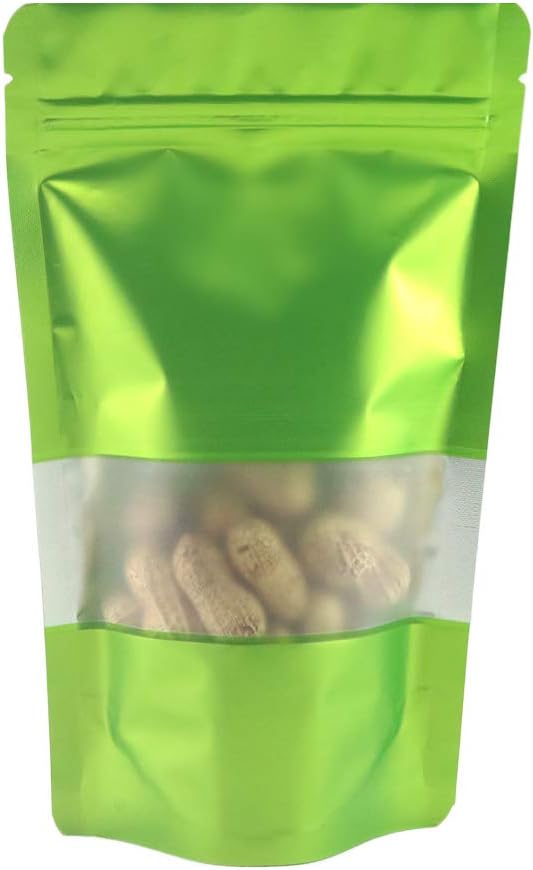 100 Bolsas QuickQlick Ventana Esmerilada 3.9x5.9" Verde