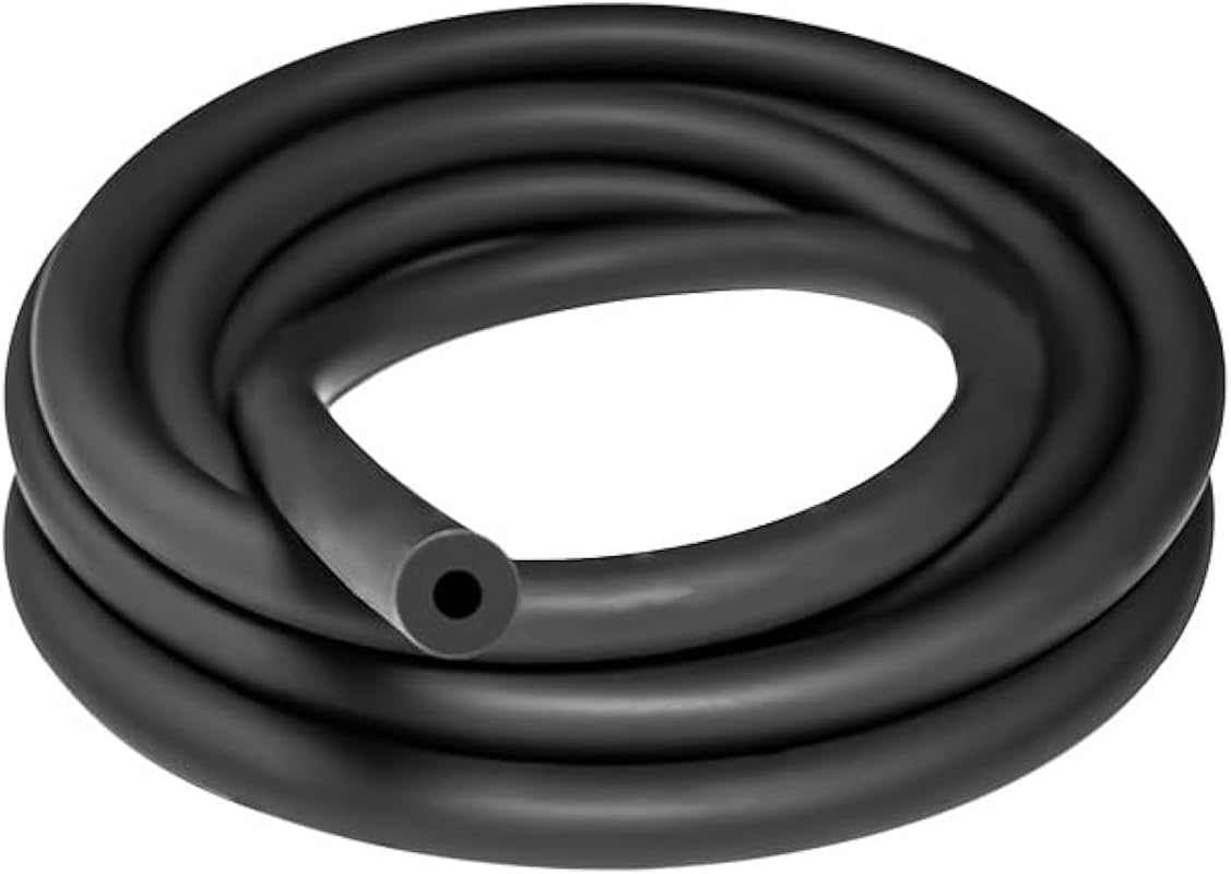 Manguera vacío silicona 10ft 3/16" tubo negro uso marino