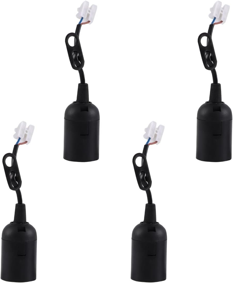 4 Enchufes lámpara coleta base temporal E26 luces techo