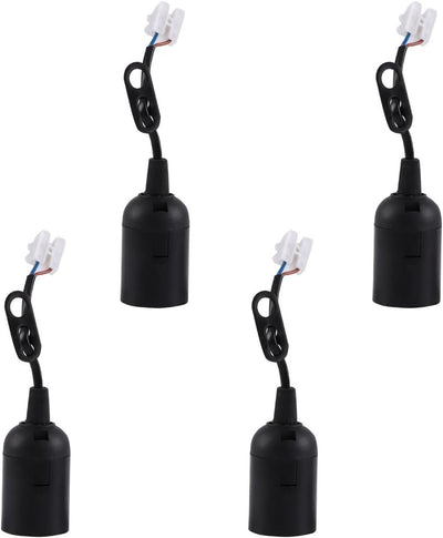 4 Enchufes lámpara coleta base temporal E26 luces techo