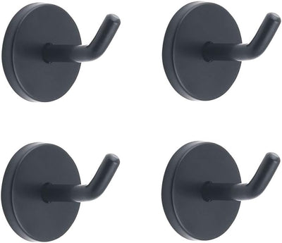 Gancho acero inox negro para colgar batas baño cocina
