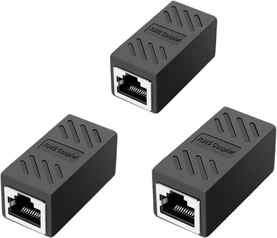 Acoplador Ethernet Cat6 paquete 3 hembra a hembra