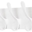 Perchero pared 6 ganchos madera color blanco