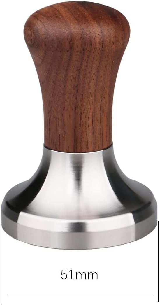 Tamper Plano Espresso para Portafilter 2.008pulg Madera