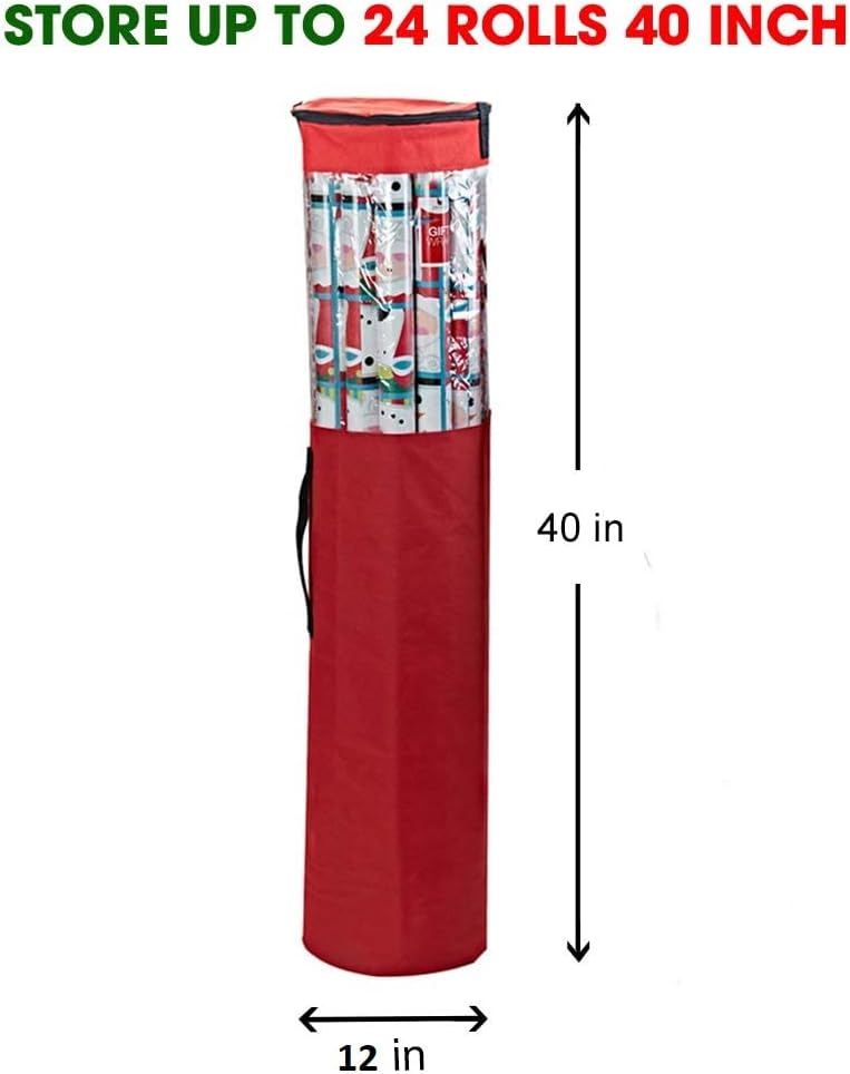 Bolsa almacenamiento papel regalo Navidad 40" poliéster