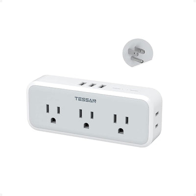 Divisor corriente múltiple 5 salidas USB 3 vías