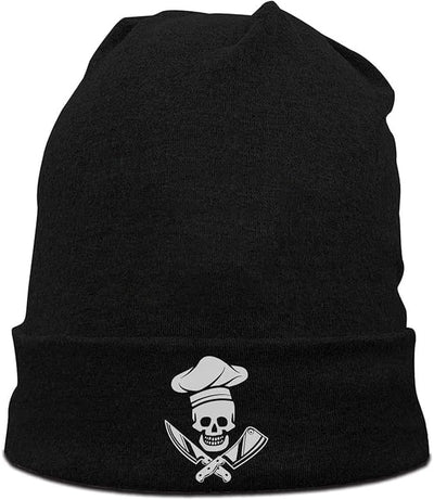Gorro unisex calavera invierno suave color negro