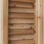 Ventilación vertical 12x30pulg cedro rojo sin terminar