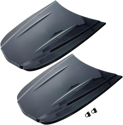 2 Pzas Capó Muestra Coche Negro Plástico ABS
