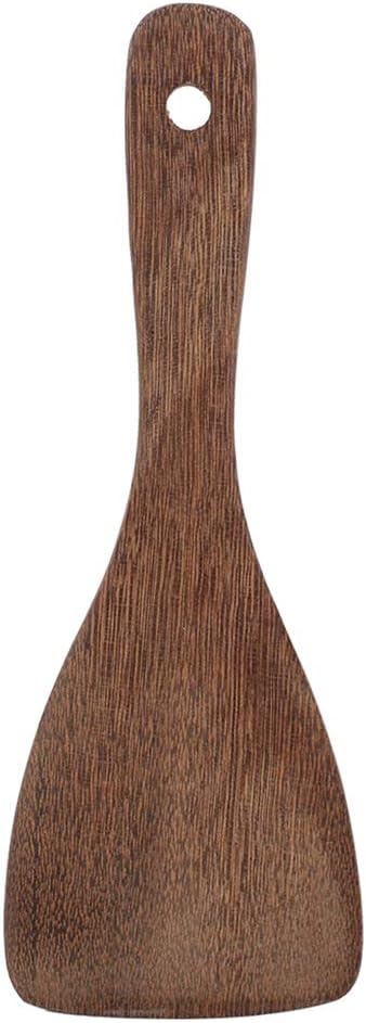 Espátula madera ancha para freír y voltear