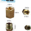 10 Uniones Latón Rosca 3/8-24 Tubo 3/16pulg