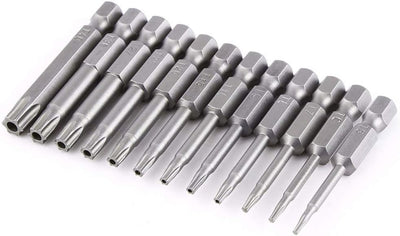 Set 12 Bits Torx T5-T40 1/4pulg Hexagonal 6 Puntos