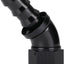 Adaptador manguera 45 grados aluminio negro