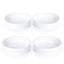 Bandeja drenaje plantas 6" set 4 blanco mate