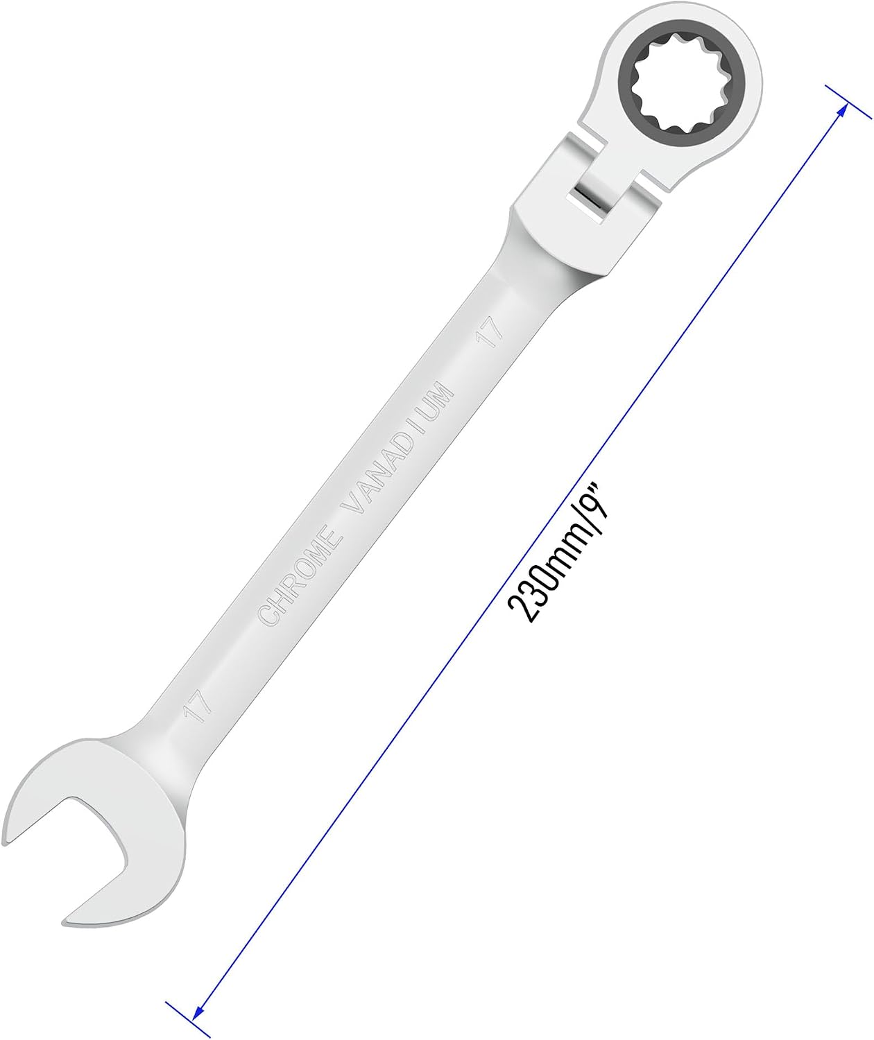 Llave trinquete cabeza flexible 0.669pulg 72 dientes CR-V