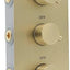 Válvula ducha termostática 4 salidas controlable dorado