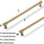 Tiradores Bronce Champán 10" Pack 5 Cajones Cocina