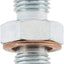 Adaptador recto 3AN a 3/8-24pulg acero