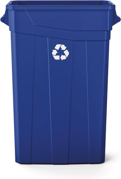 Cubo reciclaje delgado 23gal logotipo universal duradero