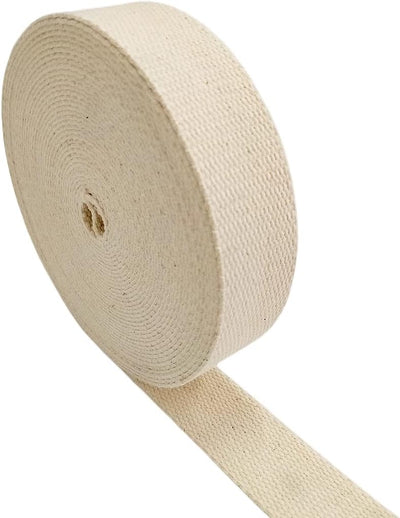 Cincha algodón natural 11yd 3/4pulg para bolsas manualidades