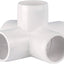 Conectores PVC 3/4 cruz 5 vías 2 pzas