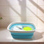 Bañera plegable plástico 7.7L azul brillante
