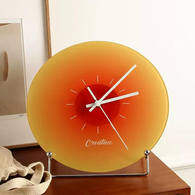 Soporte reloj pared metal multifuncional para libros y revistas